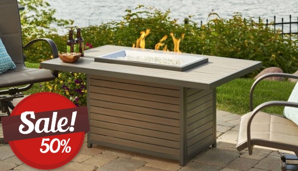 Brooks Rectangle Fire Pit - FLOOR MODEL