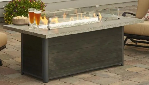 Cedar Ridge Linear Gas Fire Table