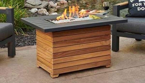 Outdoor Great Room Rectangle Fire Pit Firepit Outdoor Patio 