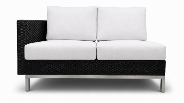 Element Wicker Left Arm Loveseat