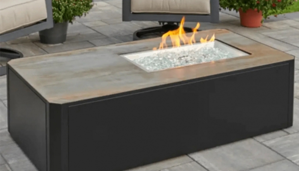 Kinney Linear Gas Fire Pit Table