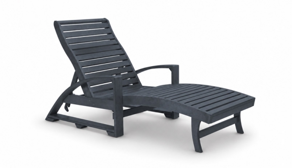 L38-Chaise Lounge with Hidden Wheels