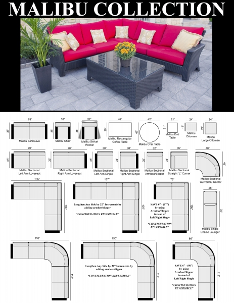 Malibu Sectional Chart