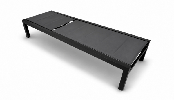 Padded Aluminum Sling Lounger - Picture 3