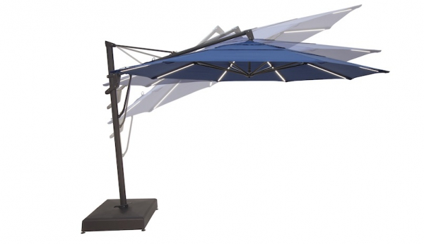 13' AKZ Plus Starlux Cantilever Umbrella - Picture 3