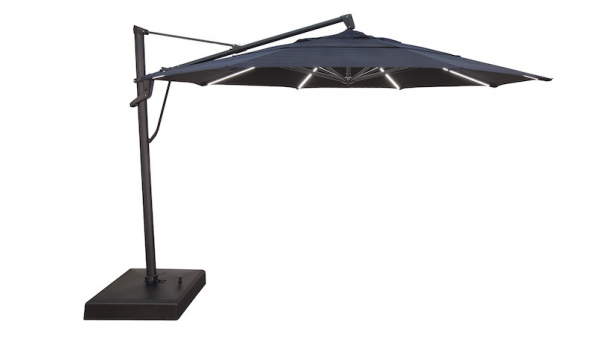 13' AKZ Plus Starlux Cantilever Umbrella - Picture 2