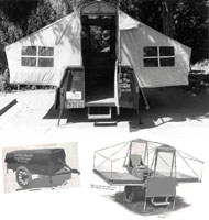 Beginnings of the popup tent trailer