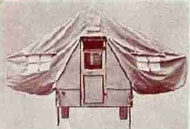 The General Trailer Products popup tent trailer