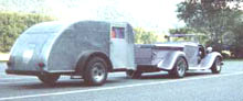 A Spencer Teardrop trailer