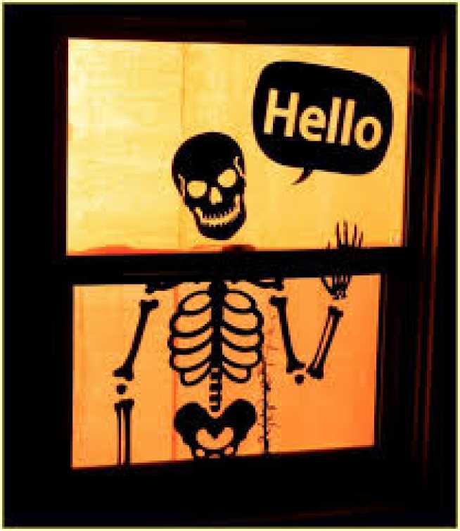 Skeleton in Window