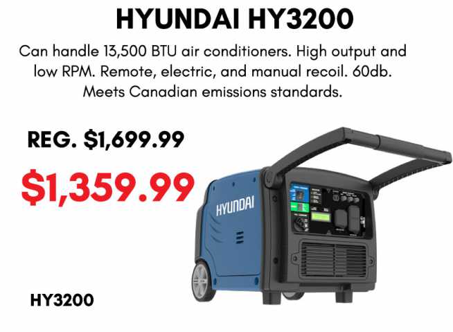 Hyundai HY3200 Inverter Generator
