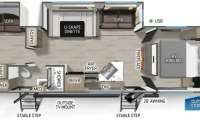2027 FOREST RIVER CHEROKEE WOLF DEN 301BH - Ripley RV Details page