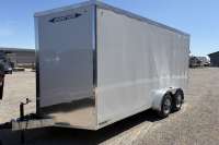 2026 WEBERLANE GALVANIZED STEEL FRAME HYBRID ENCLOSED TRAILER 7 X 16 V NOSE RAMP DOOR - Ripley RV Details page