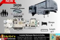 2026 FOREST RIVER SABRE 36DBB (LOFT, 2 QUEEN BED, 2 FULL BATH.) - Oro Medonte RV Details page