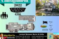 2022 FOREST RIVER SALEM GRAND VILLA 42DL (DBL LOFT, ISLAND KITCHEN) SITE # 121 @HEIDIS - Oro Medonte RV Details page