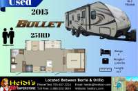 2015 KEYSTONE BULLET 251RBS (REAR BATHROOM*) - Oro Medonte RV Details page