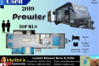 2019 HEARTLAND PROWLER 30P RLS (ISLAND KITCHEN, REAR LIVING*) - Oro Medonte RV Details page