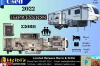 2022 FOREST RIVER IMPRESSION 330BH (BUNK, LOFT, OUTSIDE KITCHEN) - Oro Medonte RV Details page