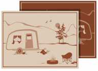 9X12 Camping Mat Vintage