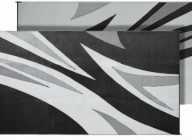 8X16 Black/Silver Mat