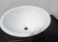 Oval Single Bathroom Sink Plastic